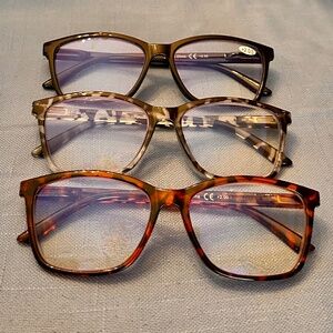 *3* Pairs Henotin Blue Light Blocking Readers +2.0